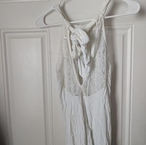 White Lace Halter Top